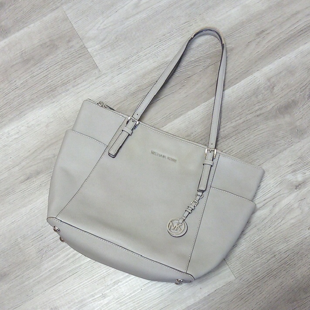 Michael Kors Light Gray Tote Bag